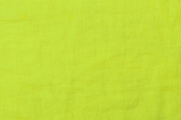 close up green cotton fabric background