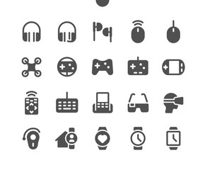 Devices v2 UI Pixel Perfect Well-crafted Vector Solid Icons 48x48 Ready for 24x24 Grid for Web Graphics and Apps. Simple Minimal Pictogram