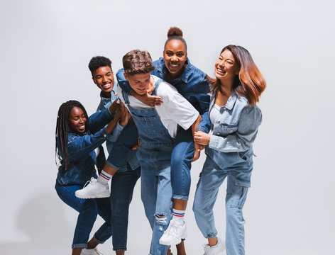 Teenage portraits in studio.