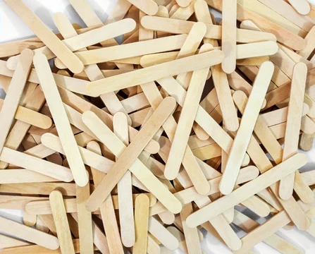 Pile Colorful Popsicle Sticks Gathered On Stock Photo 1105197479