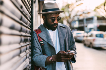 Portrait of stylish african man