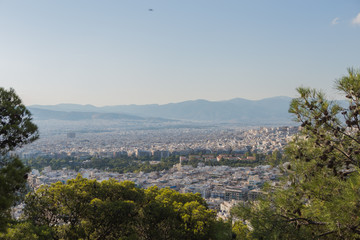 Obraz premium View of Athens city with Mount Lycabettus, Greece
