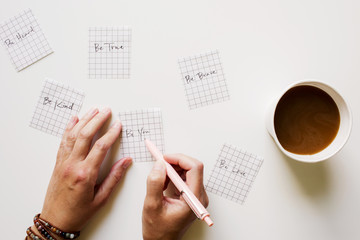 encouraging notes to self