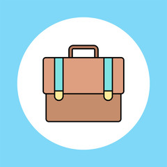 Briefcase vector icon sign symbol