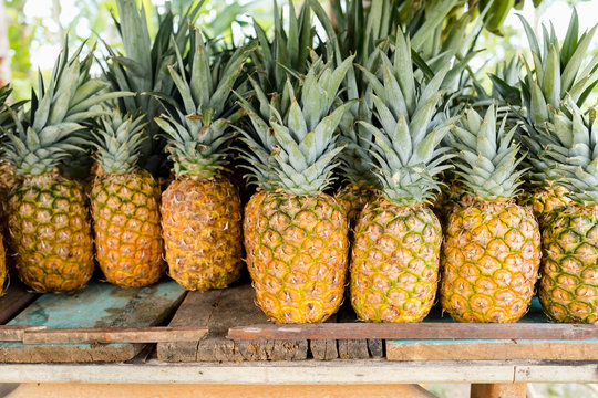Fresh fruit in a streed food market in Costa Rica