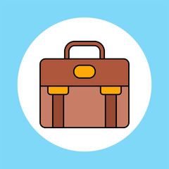 Briefcase vector icon sign symbol