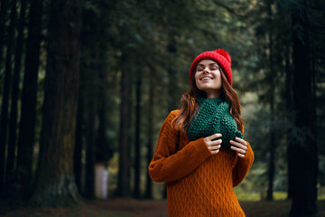 portrait of young woman in the park