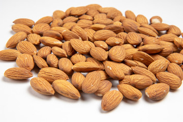 organic whole almonds peeled