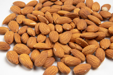 organic whole almonds peeled