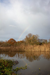 Rainbow over the river