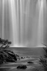 Rainbow Falls Monochrome