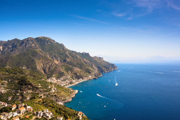 Fototapeta na wymiar View of Amalfi coastline, Italy