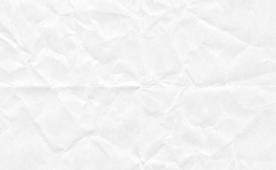 Closeup crumpled white paper  texture background, texture. White paper sheet board with space for text ,pattern or abstract background..