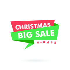 merry christmas sale special offer - price tags