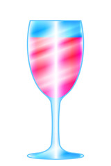 Abstract wineglass icon