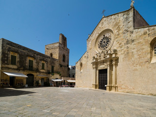 Italy, Salo, Entrance of Church of Santa Maria Annunziata