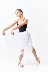 Naklejka premium young woman doing yoga exercise