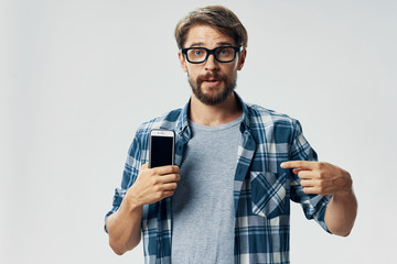 young man with camera