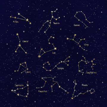 Sky star map © Elena Schweitzer