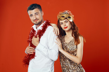 Young holiday couple