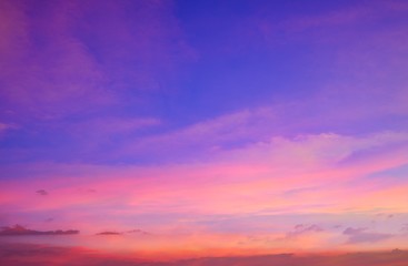 Naklejka premium Twilight sky background with Colorful sky in twilight background