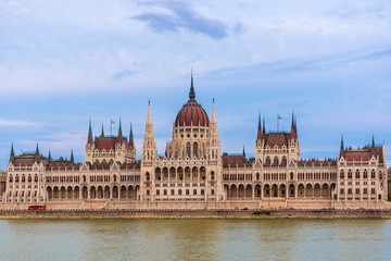 Fototapeta na wymiar The Hungarian Parliament Building, Budapest.