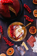 Italian zuccotto cake