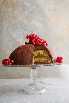 Italian zuccotto cake