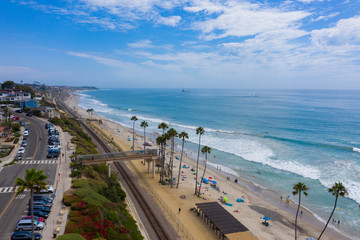 Birds eye view of San Clemente Beach