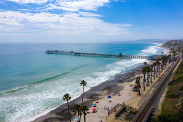 Snapshot of San Clemente Beach and Pier