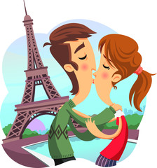 Kiss in Paris