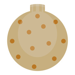 Shiny christmas ball. Christmas decoration - Vector illustration