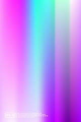 Holographic, Vector, Glossy Cover. Soft Color. 