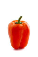 Pimiento morron individual y en grupo con fondo blanco