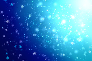 Obraz premium 雪の結晶の背景イラスト