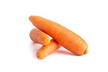 Zanahorias con fondo blanco 