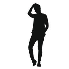 Man Posing Silhouette