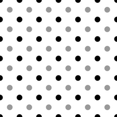 polka dots seamless pattern background black color