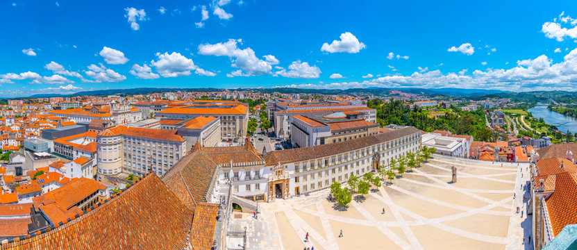 View of the university of Coimbra in Portugal