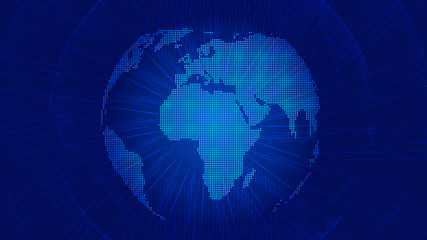 Earth technology creative background.