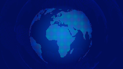 Earth technology creative background.