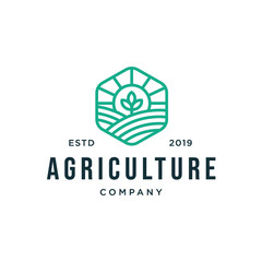 Farm land logo designs concept, Agriculture logo template