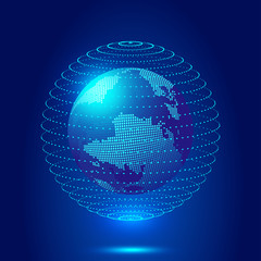 abstract background with globe