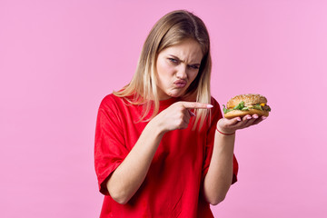 woman with cake