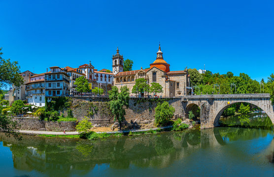 Cityscape of Amarante in Portugal