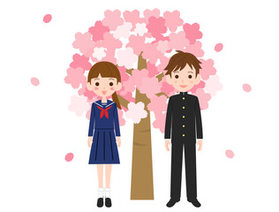 学生　男女　卒業　入学