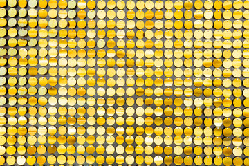 Sequins reflective background. golden Sequins, Sparkling,
