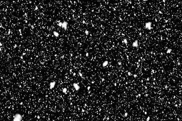 Christmas snowflakes on black background