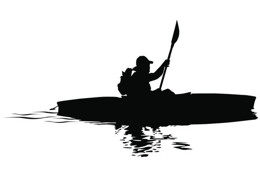 Kayak Silhouette Images – Browse 18,857 Stock Photos, Vectors, and Video