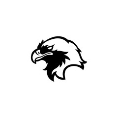 Eagle head logo gaming esport